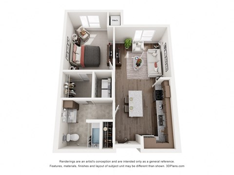 A1 Floor Plan at Sonder House, Brooklyn Center, Minnesota